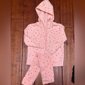 Cat & Jack Pink Heart Pajama Set